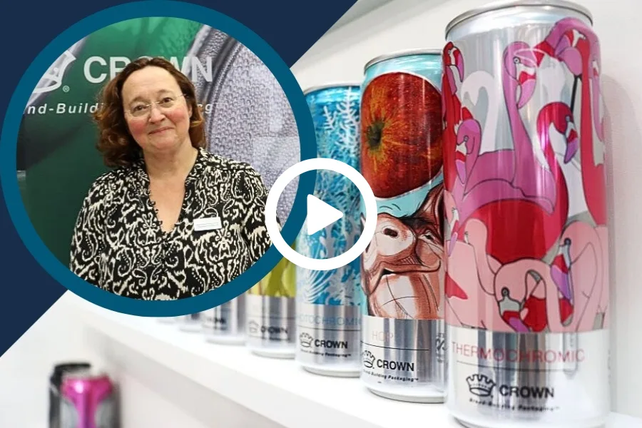 Crown interviewee and cans.